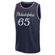 Alex Reese ＃65 Men's 2025/26 Philadelphia 76ers Fast Break Navy City Edition Jersey