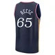 Alex Reese ＃65 Men's 2025/26 Philadelphia 76ers Fast Break Navy City Edition Jersey