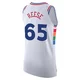 Alex Reese ＃65 Men's Authentic 2024/25 Philadelphia 76ers White City Edition Jersey