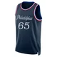 Alex Reese ＃65 Men's Swingman 2025/26 Philadelphia 76ers Navy City Edition Jersey