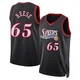 Alex Reese ＃65 Men's Swingman Black Philadelphia 76ers Classic Edition Jersey
