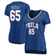 Alex Reese ＃65 Women's Royal Philadelphia 76ers Fast Break Jersey - Icon Edition