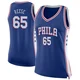 Alex Reese ＃65 Women's Swingman Blue Philadelphia 76ers Jersey - Icon Edition