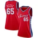Alex Reese ＃65 Women's Swingman Red Philadelphia 76ers Jersey - Statement Edition