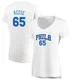 Alex Reese ＃65 Women's White Philadelphia 76ers Fast Break Jersey - Association Edition