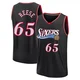 Alex Reese ＃65 Youth Black Philadelphia 76ers Fast Break Classic Edition Jersey