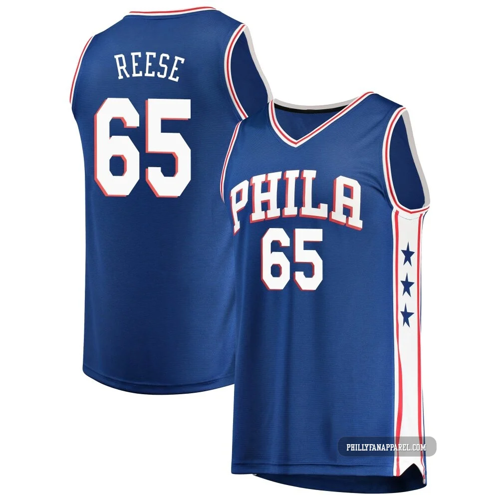 Alex Reese ＃65 Youth Royal Philadelphia 76ers Fast Break Jersey - Icon Edition