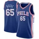 Alex Reese ＃65 Youth Swingman Blue Philadelphia 76ers Jersey - Icon Edition