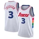 Allen Iverson ＃3 Men's Swingman 2024/25 Philadelphia 76ers White City Edition Jersey