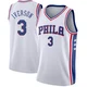 Allen Iverson ＃3 Men's Swingman White Philadelphia 76ers Jersey - Association Edition