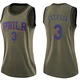 Allen Iverson ＃3 Women's Swingman Green Philadelphia 76ers Salute to Service Jersey