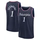 Andre Drummond ＃1 Men's 2025/26 Philadelphia 76ers Fast Break Navy City Edition Jersey