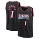 Andre Drummond ＃1 Men's Black Philadelphia 76ers Fast Break Classic Edition Jersey