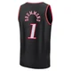 Andre Drummond ＃1 Men's Black Philadelphia 76ers Fast Break Classic Edition Jersey