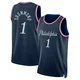 Andre Drummond ＃1 Men's Swingman 2025/26 Philadelphia 76ers Navy City Edition Jersey