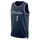 Andre Drummond ＃1 Men's Swingman 2025/26 Philadelphia 76ers Navy City Edition Jersey