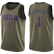 Andre Drummond ＃1 Men's Swingman Green Philadelphia 76ers Salute to Service Jersey