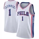 Andre Drummond ＃1 Men's Swingman White Philadelphia 76ers Jersey - Association Edition