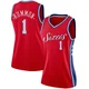 Andre Drummond ＃1 Women's Swingman Red Philadelphia 76ers Jersey - Statement Edition