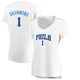 Andre Drummond ＃1 Women's White Philadelphia 76ers Fast Break Jersey - Association Edition