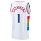 Andre Drummond ＃1 Youth 2024/25 Philadelphia 76ers White Fast Break City Edition Jersey