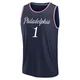 Andre Drummond ＃1 Youth 2025/26 Philadelphia 76ers Fast Break Navy City Edition Jersey