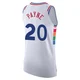 Cameron Payne ＃20 Men's Authentic 2024/25 Philadelphia 76ers White City Edition Jersey