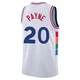 Cameron Payne ＃20 Men's Swingman 2024/25 Philadelphia 76ers White City Edition Jersey