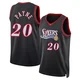 Cameron Payne ＃20 Men's Swingman Black Philadelphia 76ers Classic Edition Jersey