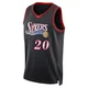 Cameron Payne ＃20 Men's Swingman Black Philadelphia 76ers Classic Edition Jersey