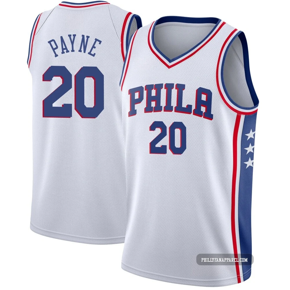 Cameron Payne ＃20 Men's Swingman White Philadelphia 76ers Jersey - Association Edition