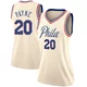 Cameron Payne ＃20 Women's Swingman Cream Philadelphia 76ers Jersey - City Edition