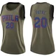 Cameron Payne ＃20 Women's Swingman Green Philadelphia 76ers Salute to Service Jersey