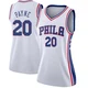 Cameron Payne ＃20 Women's Swingman White Philadelphia 76ers Jersey - Association Edition