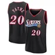 Cameron Payne ＃20 Youth Black Philadelphia 76ers Fast Break Classic Edition Jersey