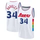 Charles Barkley ＃34 Men's 2024/25 Philadelphia 76ers White Fast Break City Edition Jersey