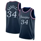 Charles Barkley ＃34 Men's Swingman 2025/26 Philadelphia 76ers Navy City Edition Jersey
