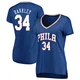 Charles Barkley ＃34 Women's Royal Philadelphia 76ers Fast Break Jersey - Icon Edition