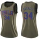 Charles Barkley ＃34 Women's Swingman Green Philadelphia 76ers Salute to Service Jersey