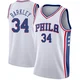 Charles Barkley ＃34 Youth Swingman White Philadelphia 76ers Jersey - Association Edition