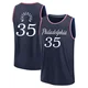 Clarence Weatherspoon ＃35 Youth 2025/26 Philadelphia 76ers Fast Break Navy City Edition Jersey