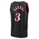 Dana Barros ＃3 Men's Black Philadelphia 76ers Fast Break Classic Edition Jersey