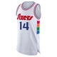 Danny Green ＃14 Men's Authentic 2024/25 Philadelphia 76ers White City Edition Jersey