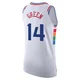 Danny Green ＃14 Men's Authentic 2024/25 Philadelphia 76ers White City Edition Jersey