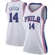 Danny Green ＃14 Women's Swingman White Philadelphia 76ers Jersey - Association Edition