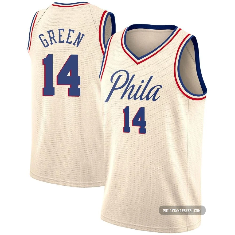 Danny Green ＃14 Youth Swingman Cream Philadelphia 76ers Jersey - City Edition