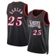 Dominick Barlow ＃25 Men's Swingman Black Philadelphia 76ers Classic Edition Jersey
