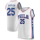 Dominick Barlow ＃25 Men's White Philadelphia 76ers Fast Break Jersey - Association Edition