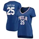 Dominick Barlow ＃25 Women's Royal Philadelphia 76ers Fast Break Jersey - Icon Edition