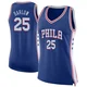 Dominick Barlow ＃25 Women's Swingman Blue Philadelphia 76ers Jersey - Icon Edition
